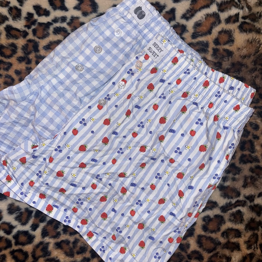 Gingham Pajama Shorts